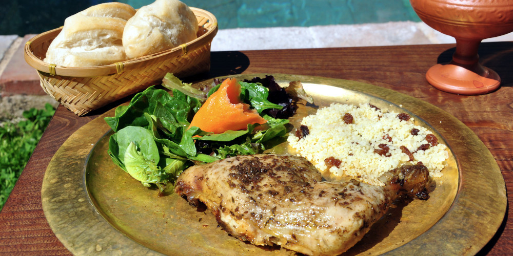 Pollo con miel y eneldo