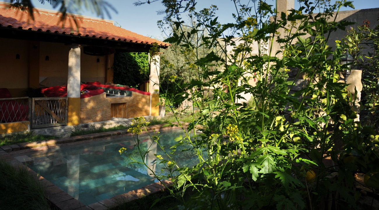 triclinium de jardín