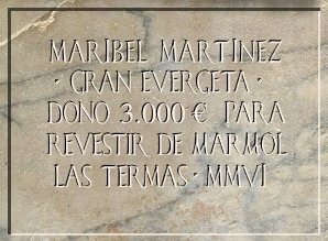 Maribel Martínez. Marmorizó las termas. 3000